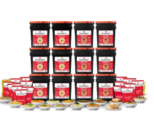 1440 Serving Package - 240 lbs - Includes: 6 - 120 Serving Entrée Buckets and 6 - 120 Serving Breakfast Buckets