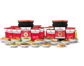 240 Serving Package - 40 lbs - Includes: 1 - 120 Serving Entrée Bucket and 1 - 120 Serving Breakfast Bucket