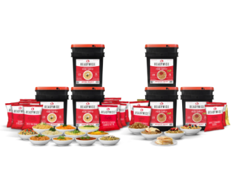 720 Serving Package - 120 lbs - Includes: 3 - 120 Serving Entrée Buckets and 3 - 120 Serving Breakfast Buckets