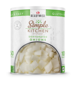 Simple Kitchen Dehydrated Chopped Onions - 250 Serving Can