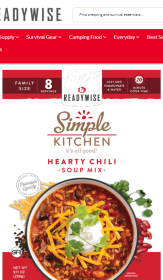 6 CT Case Hearty Chili