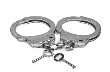 Solid Steel Handcuff Sliding Double Lock Mechanism